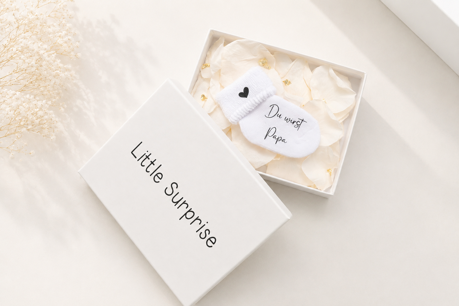 Personalisierte Babysocke mit Wunschtext – Bild 3