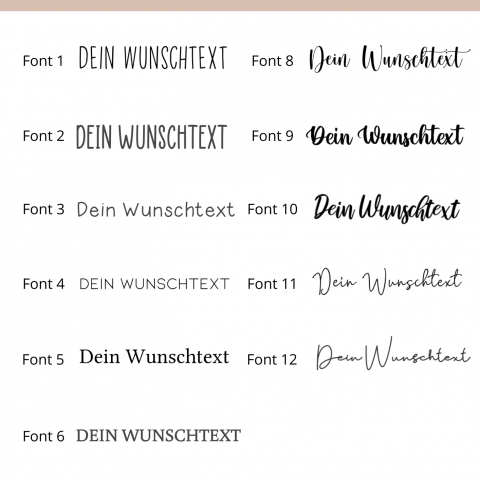Fonts internal clothing
