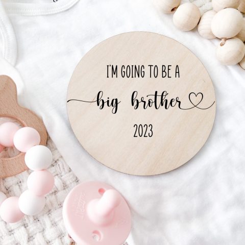Milestone I'm going to be a big brother big sister