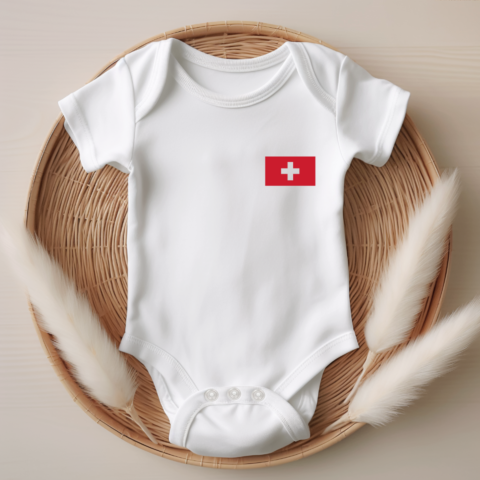 Fussball EM Schweiz Babytrikot