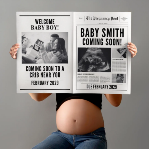 Babynews Zeitungsvorlage