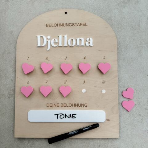 Belohnungstafel Kinder personalisiert