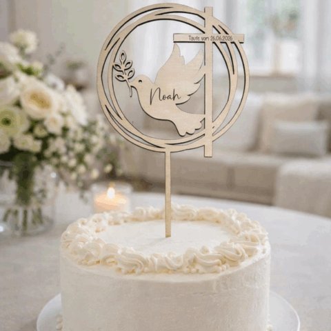 Cake Topper Taufe
