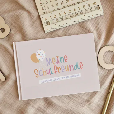 Freundebuch Schule Meine Schulfreunde mit Hardcover für 24 Schulfreunde