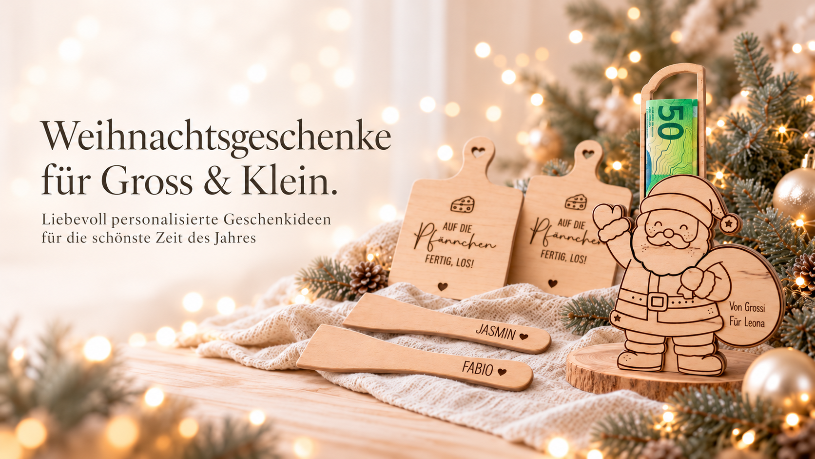 Weihnachtliche Geschenkideen für Gross und Klein